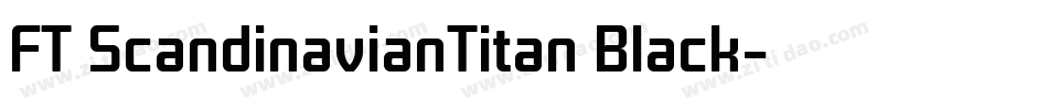 FT ScandinavianTitan Black字体转换
